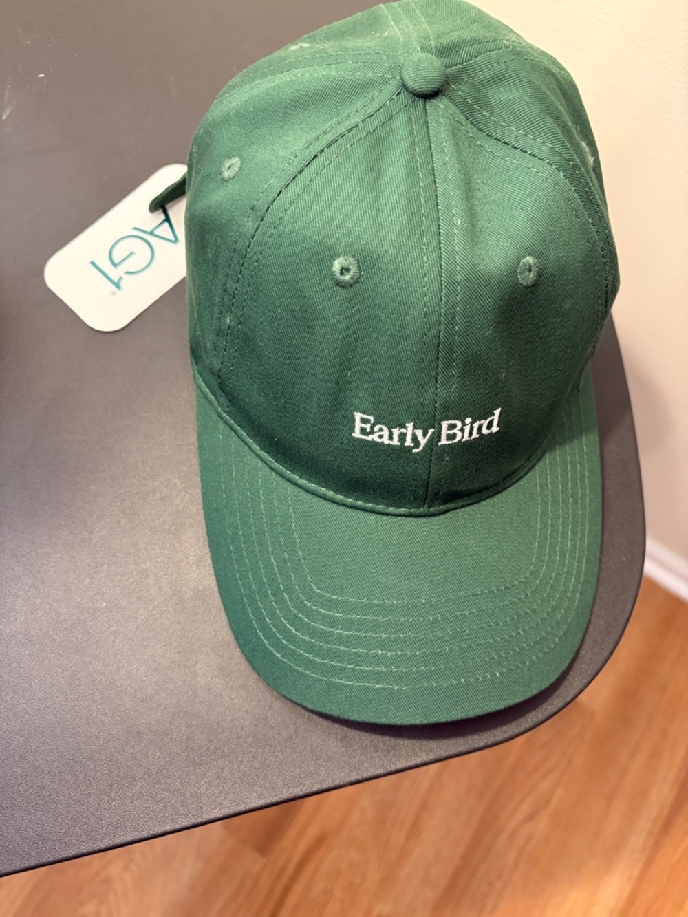 Ag Adriano Goldschmied Forest Green 'Early Bird' Embroidered Baseball Cap